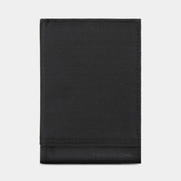 TRAVELON RFID Blocking Multi-Passport Holder, Black Rfid Blocking Passport - Picture 1 of 12